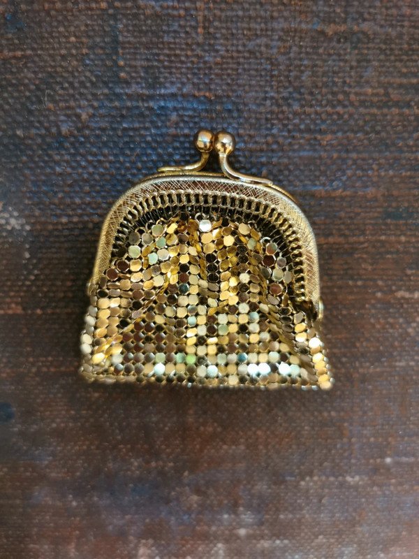Vintage Gold Mesh Geldbörse