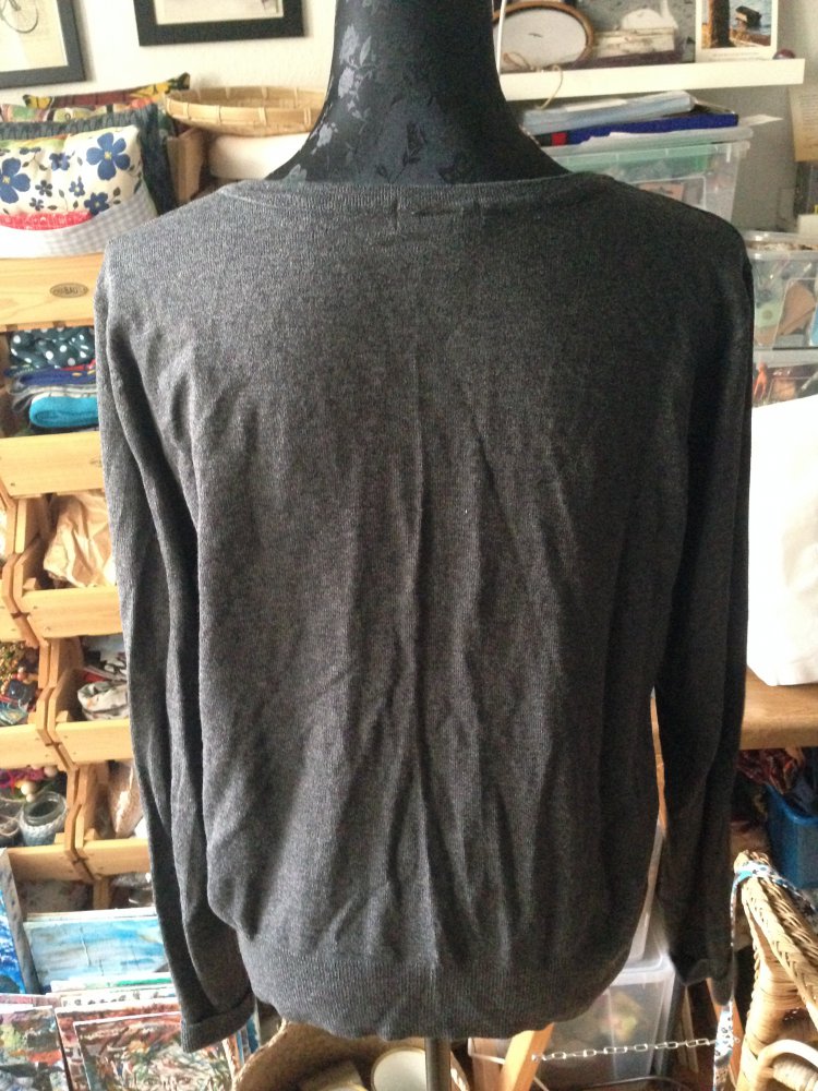 Strickjacke grau