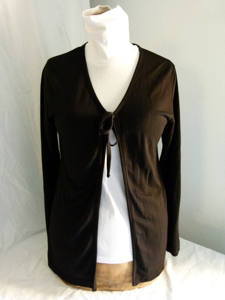 Leichter Cardigan, schwarz, Gothic Boho Mori Lagenlook Goa