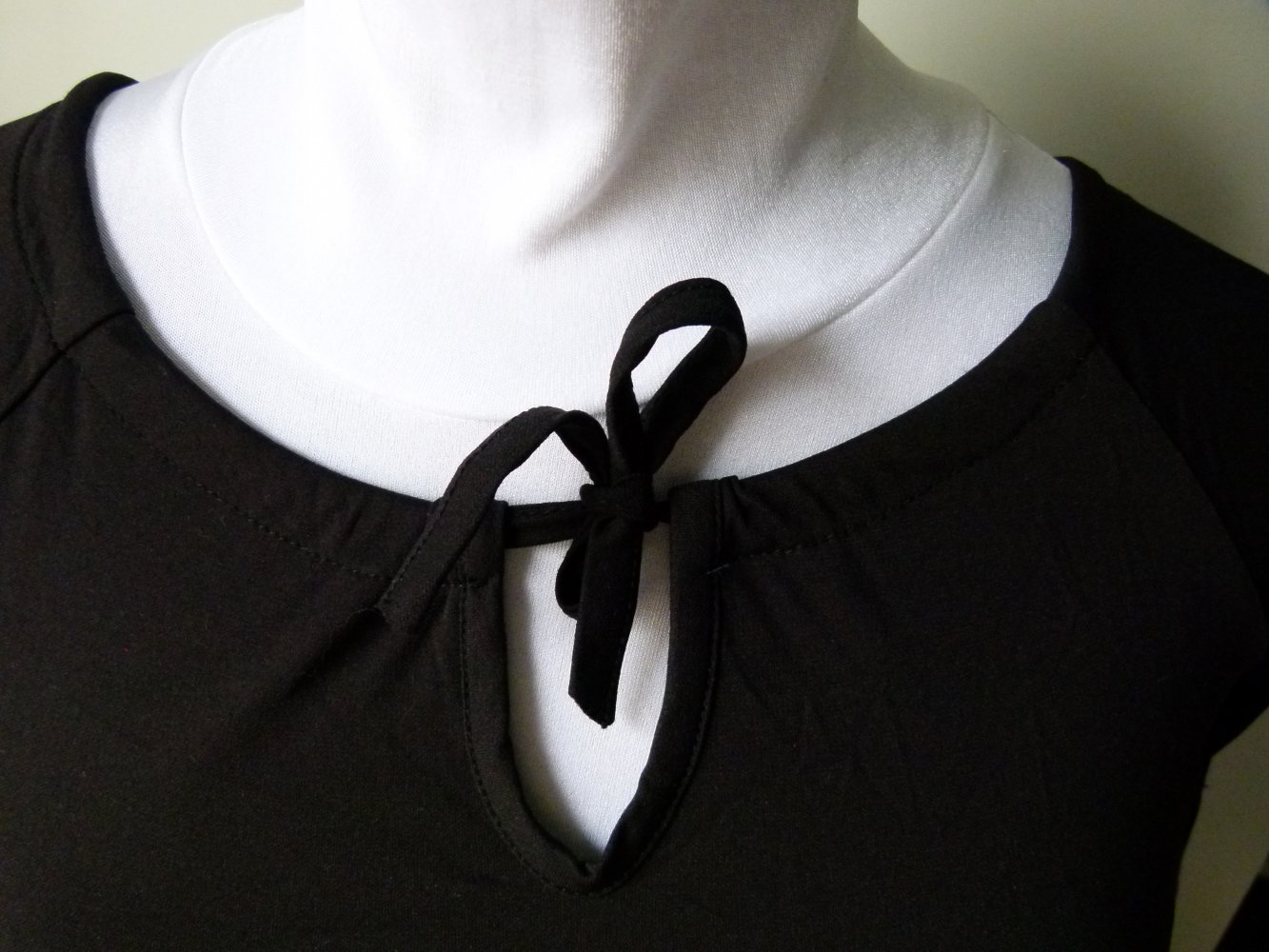 Shirt mit zipfeligen Ärmeln Crop Top, schwarz, Gothic Boho Goa Festival Mori Lagenlook