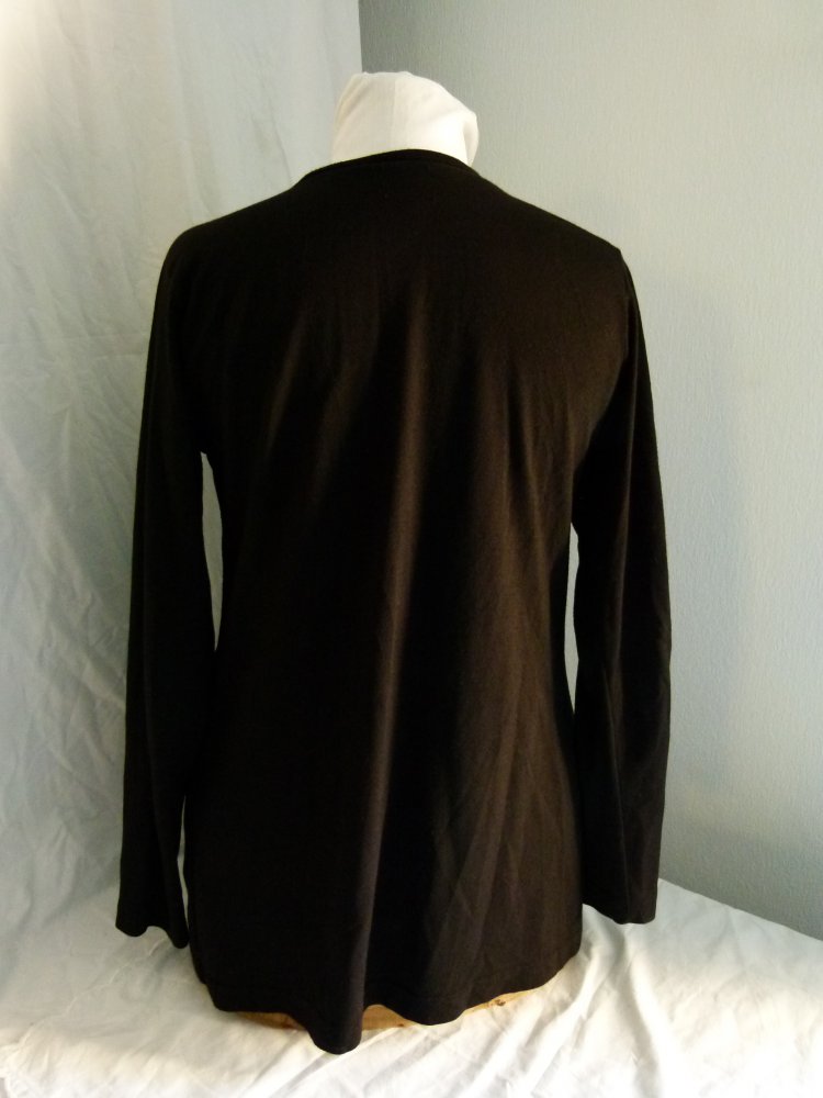 Leichter Cardigan, schwarz, Gothic Boho Mori Lagenlook Goa