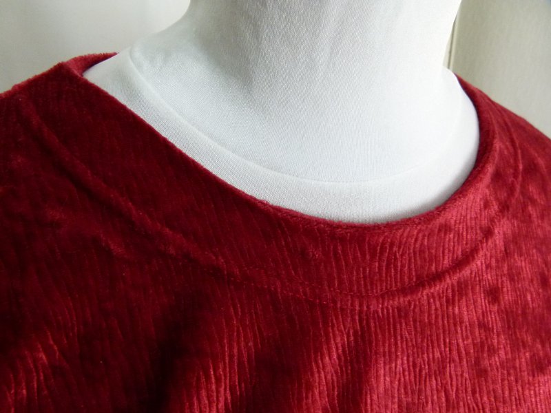 Samt Pullover, weinrot, red velvet, Gothic Boho Mori Retro 