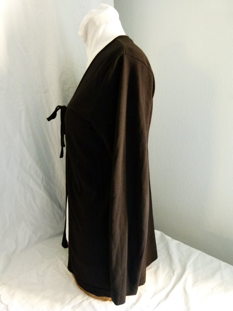 Leichter Cardigan, schwarz, Gothic Boho Mori Lagenlook Goa