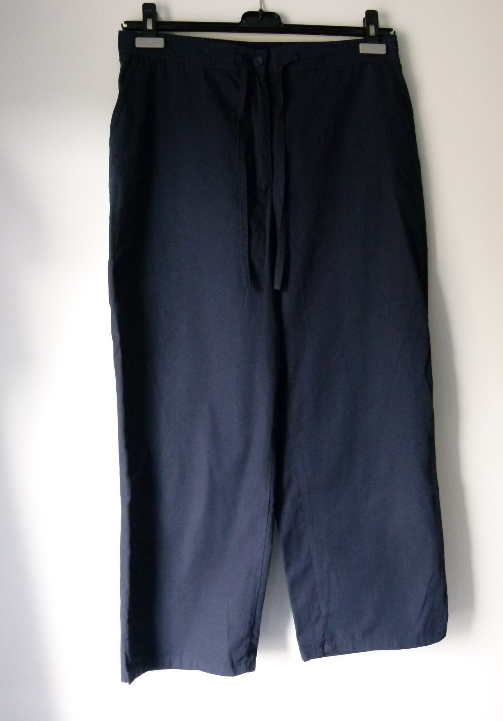 Capri Hose, 7/8el mit weitem Bein, dunkelblau indigo, Sommer Mori Boho Goa Casual