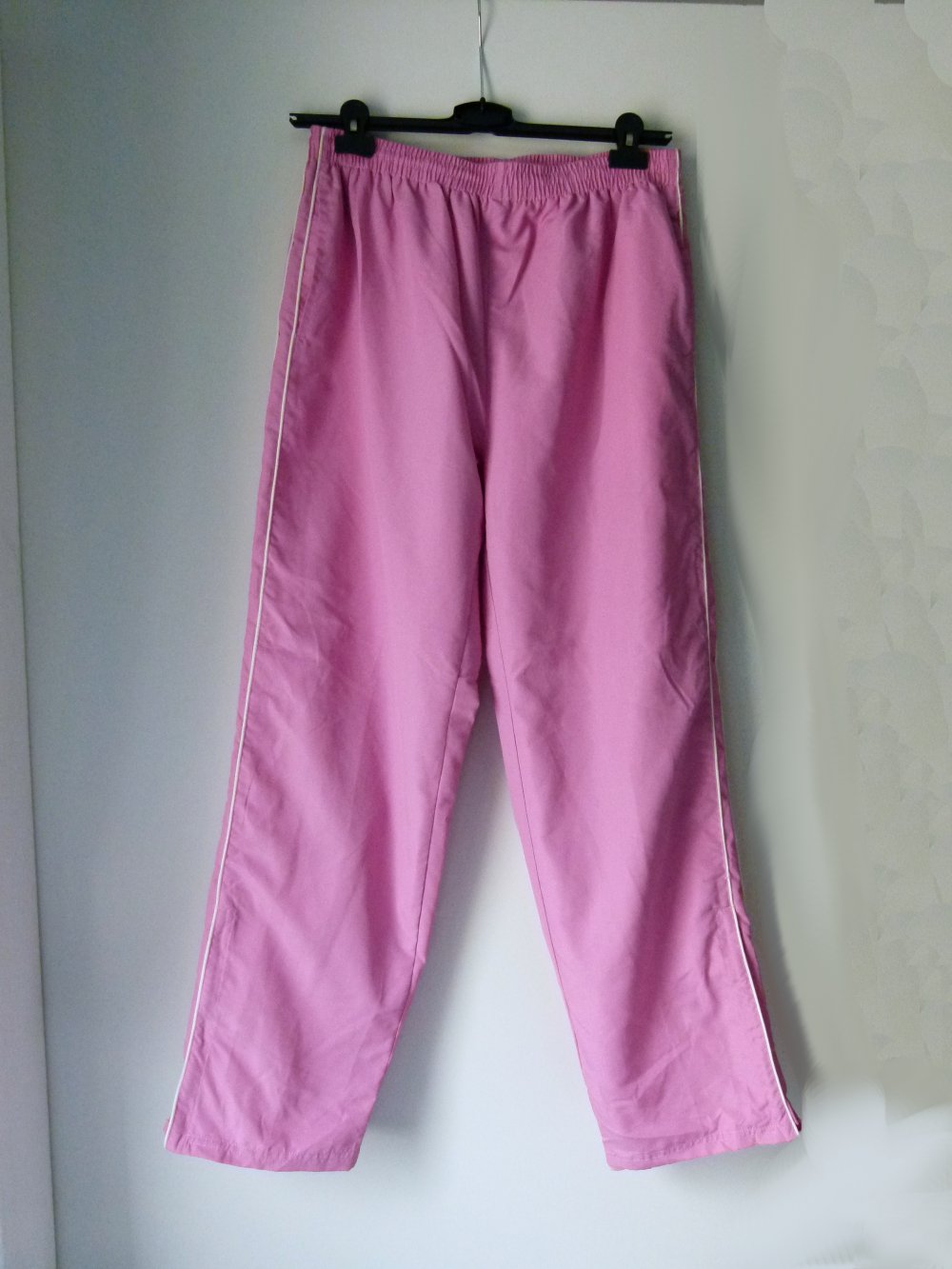 Sporthose Jogginghose, pink weiß rosa, Wellness Yoga Casual 