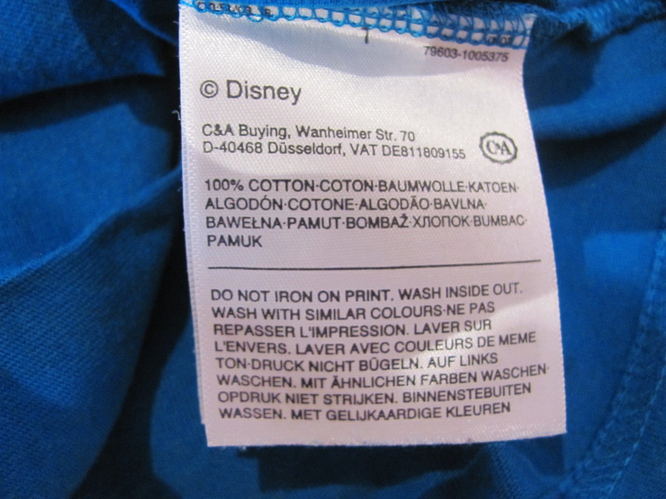 T-Shirt Cars Disney Größe 116