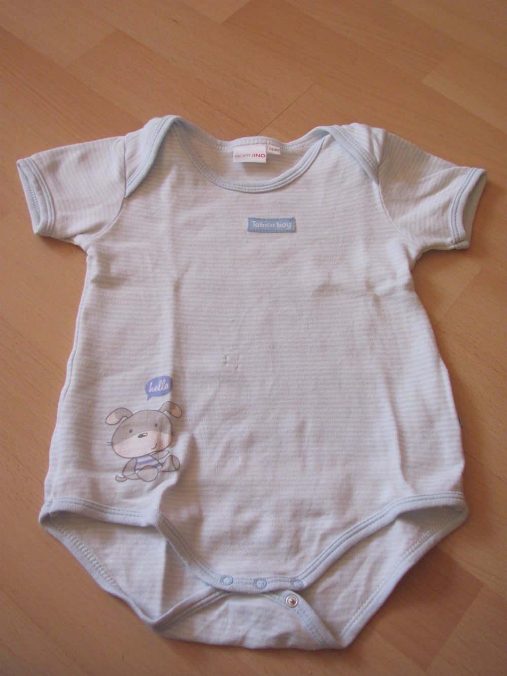       Kurzarmbody Größe 74/80 Bornino     Kurzarmbody Größe 74/80 Bornino  Merken peti78 peti78 (7) Kurzarmbody Größe 74/80 Bornino