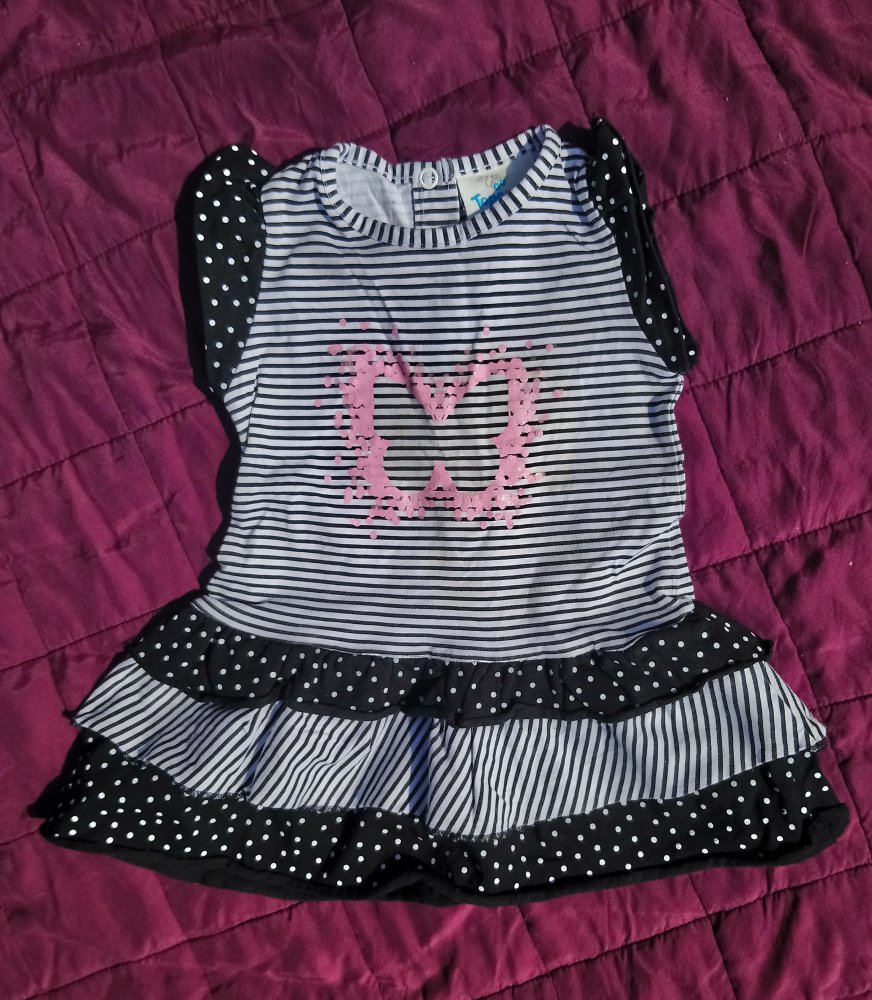 Kleid schwarz weiß 74 topomini
