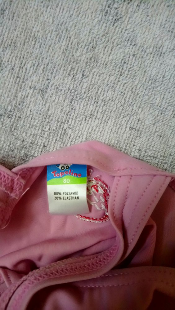 Badeanzug rosa Erdbeere Topolino 80