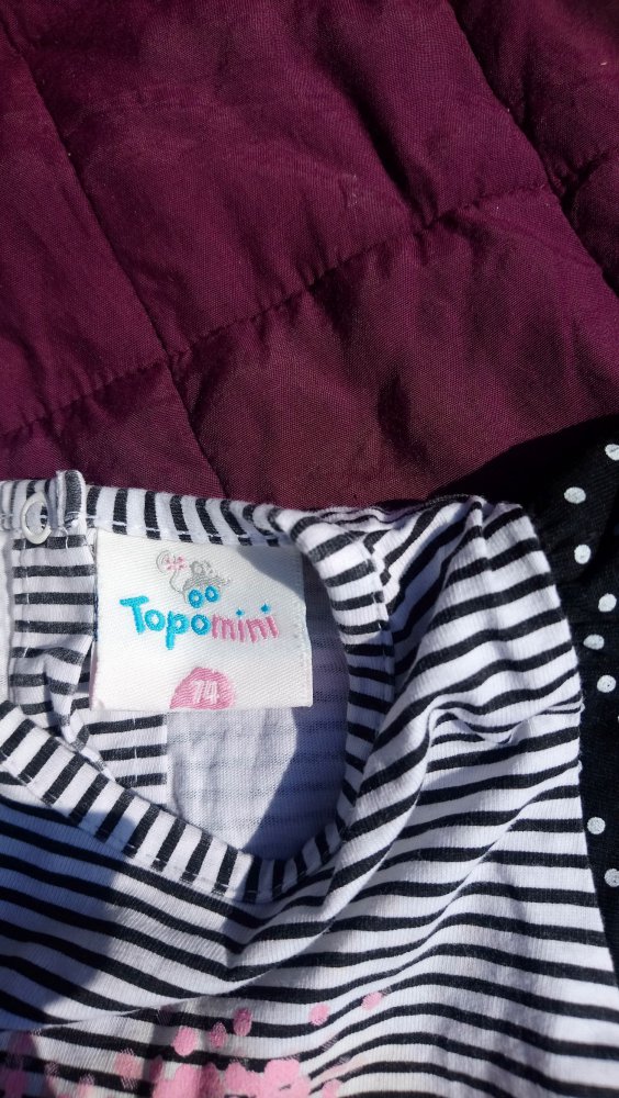Kleid schwarz weiß 74 topomini