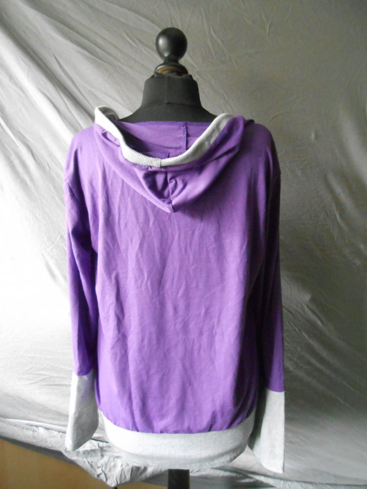 Pullover lila grau S