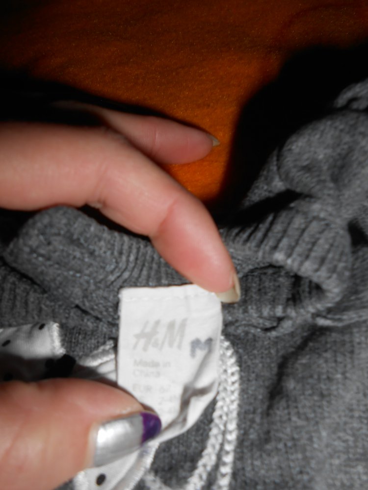 2 Pullover H&M grau lila 62