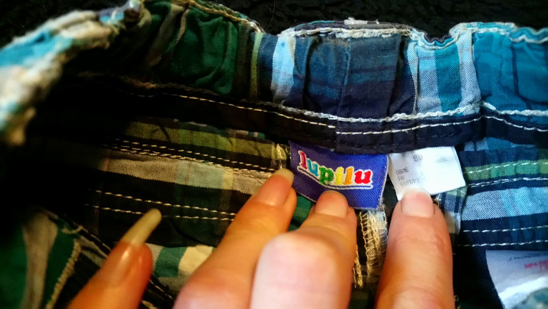 Shorts 80 schwarz grün lupilu