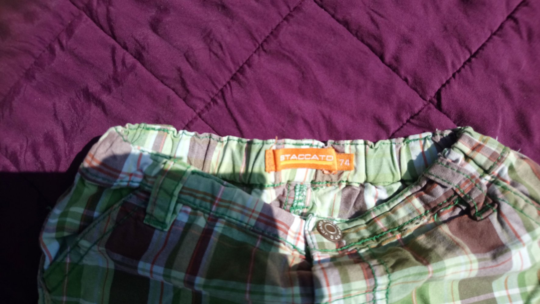 Shorts grün kariert 74 staccato