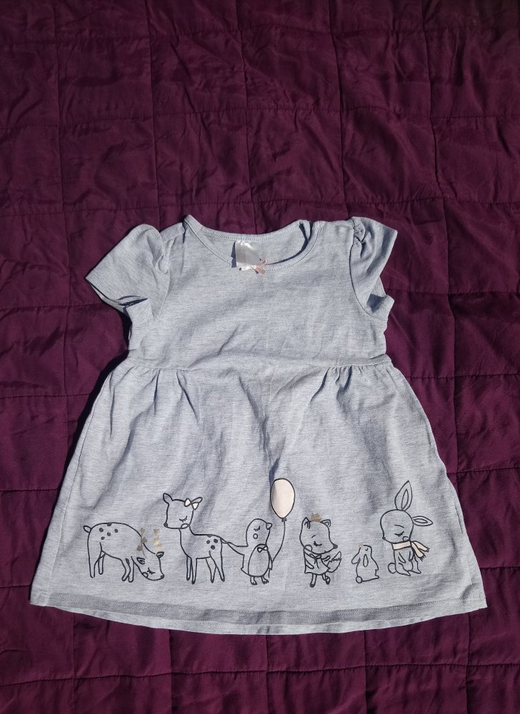 Kleid 68 grau H&M