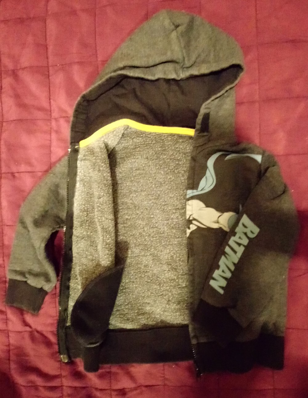Sweatjecke Hoodie batman 110 grau