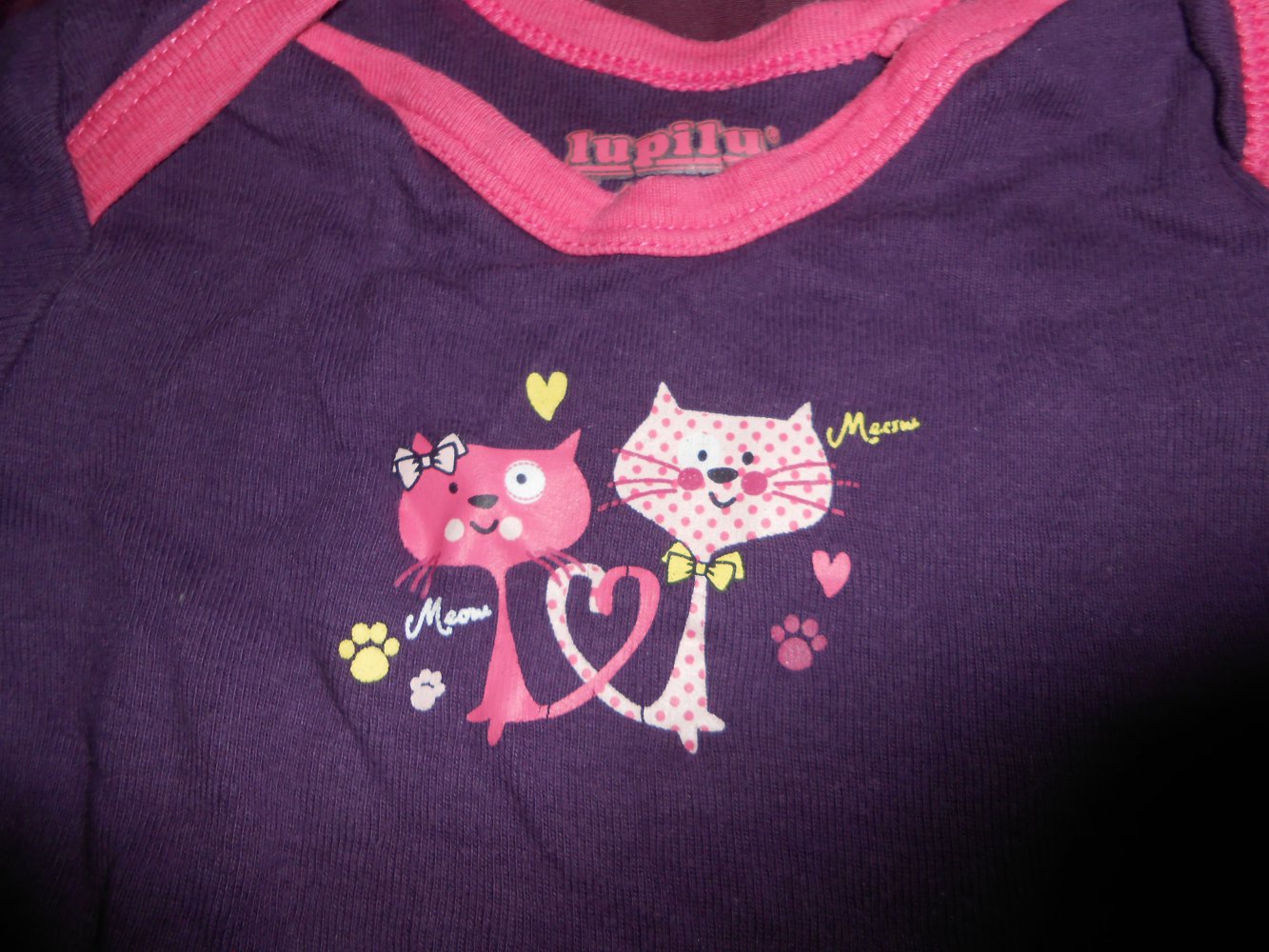 2 Bodys lila pink 62/68 lupilu