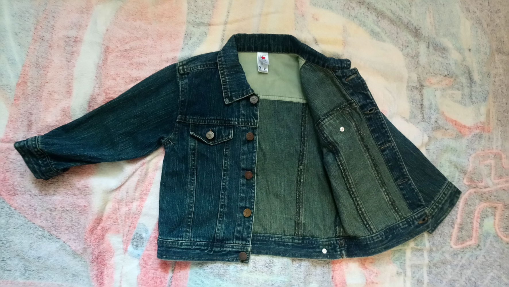 Jeans Jacke 92 C&A blau