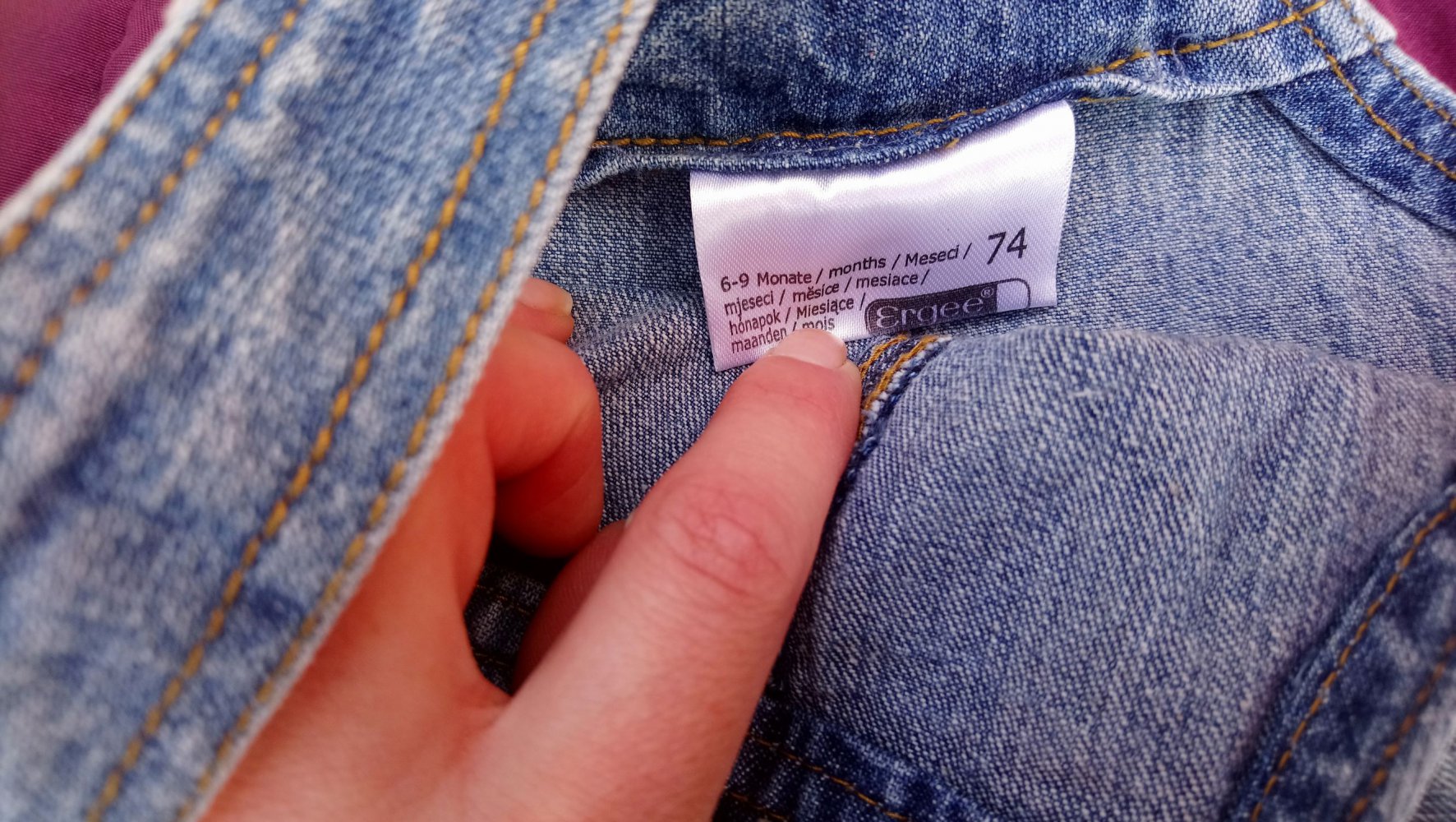 Jeanskleid Hase 74 ergee