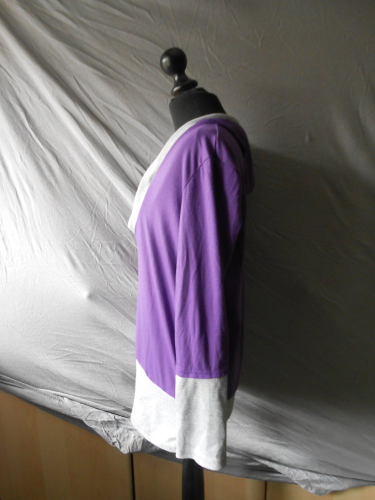 Pullover lila grau S