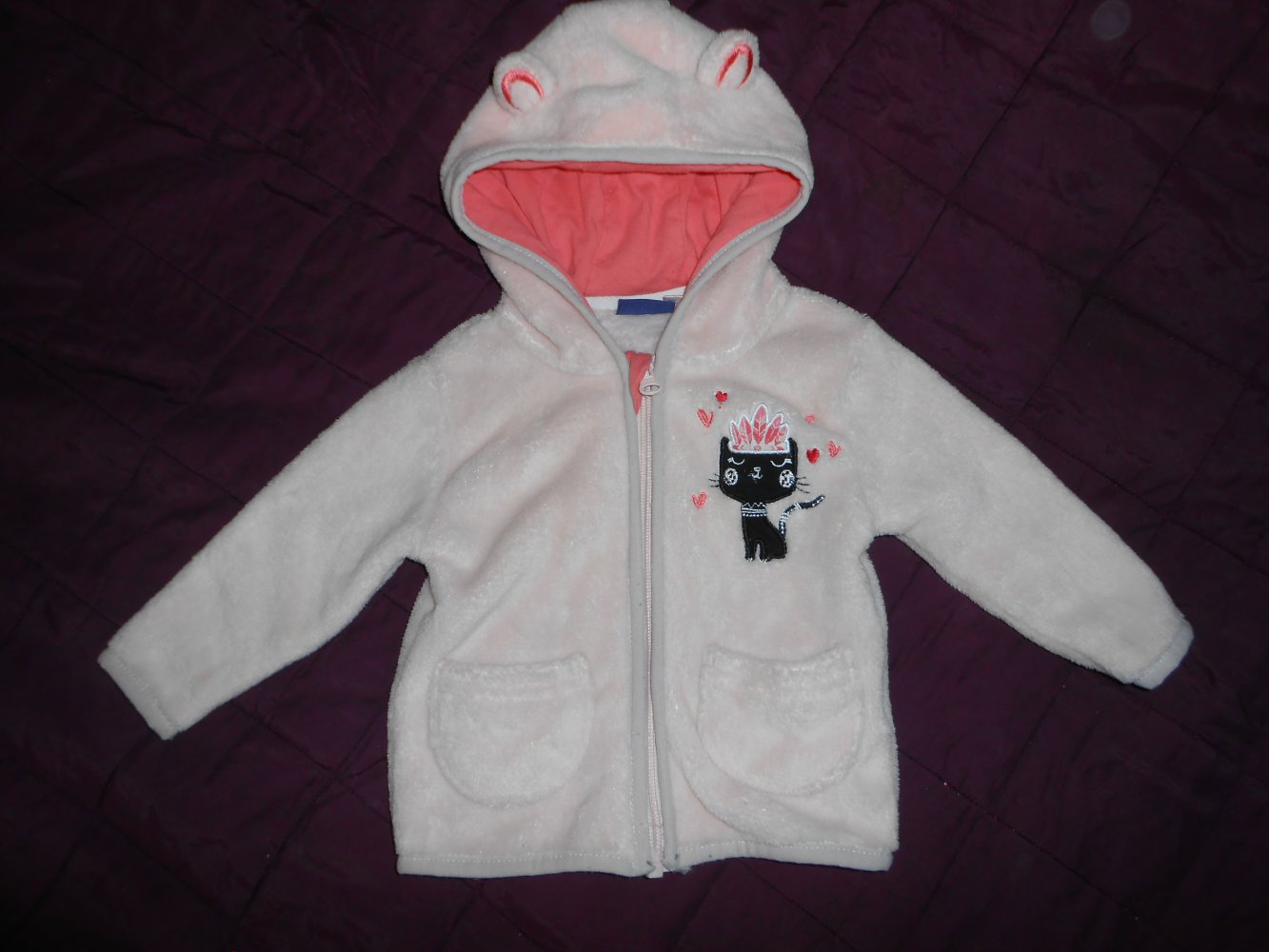 rosa Plüschjacke 62/68 lupilu