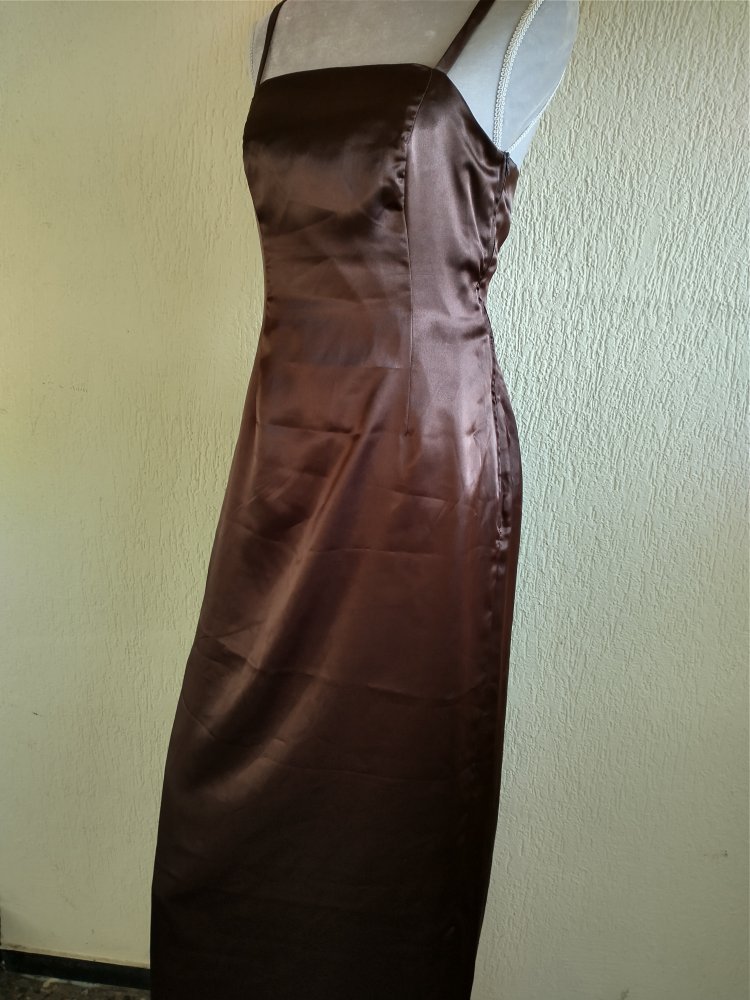  Satin Abendkleid (Abiballkleid) mit Schleppe