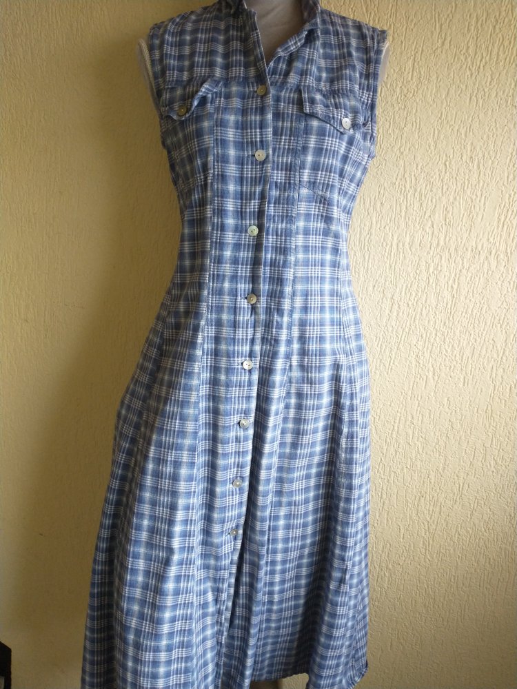 Kariertes Hemdblusenkleid
