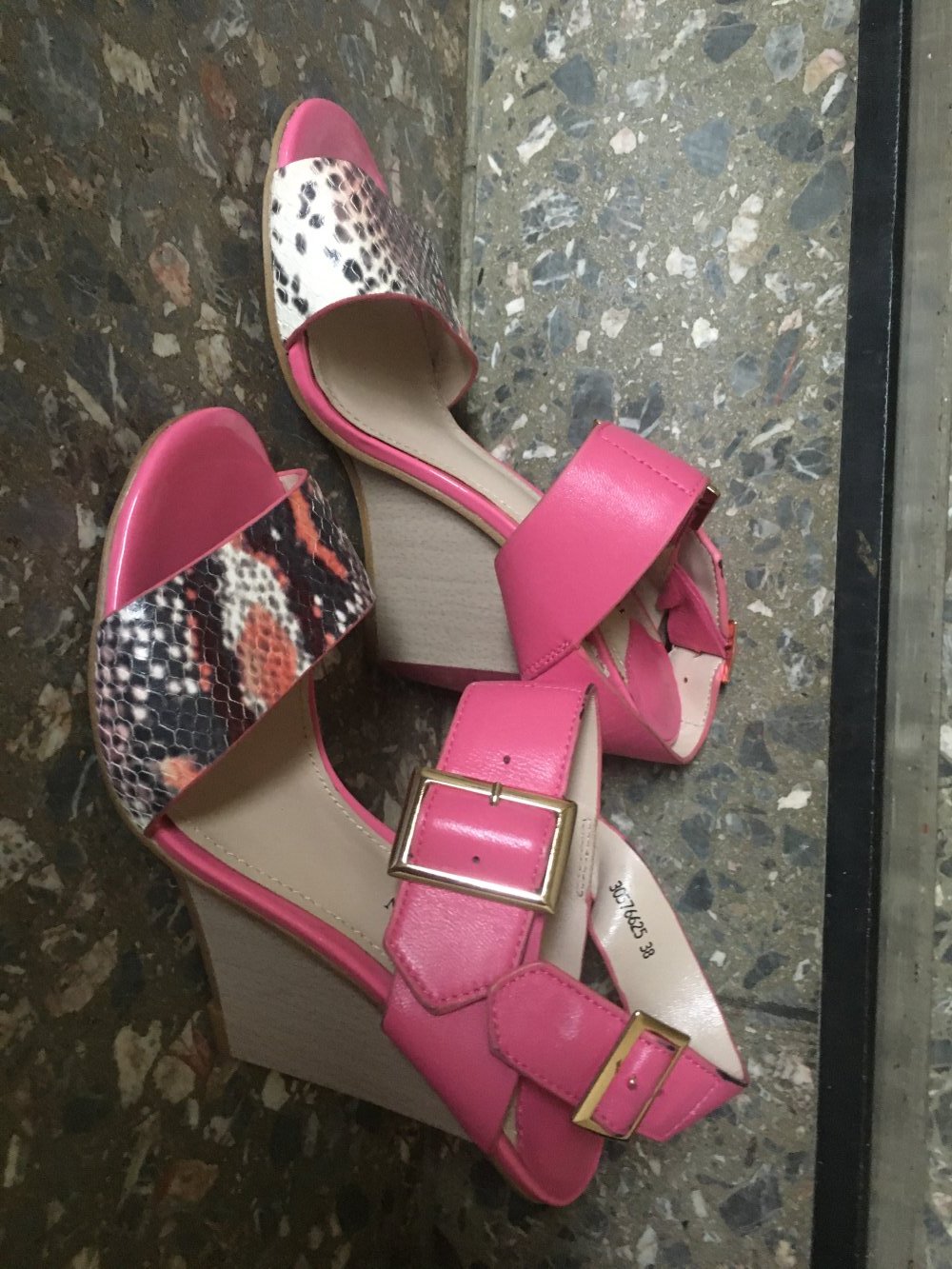  Keilsandalette in Rose