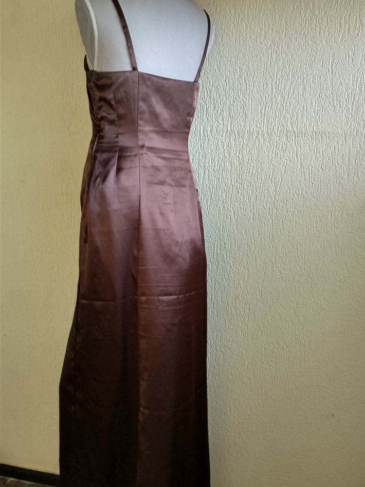  Satin Abendkleid (Abiballkleid) mit Schleppe