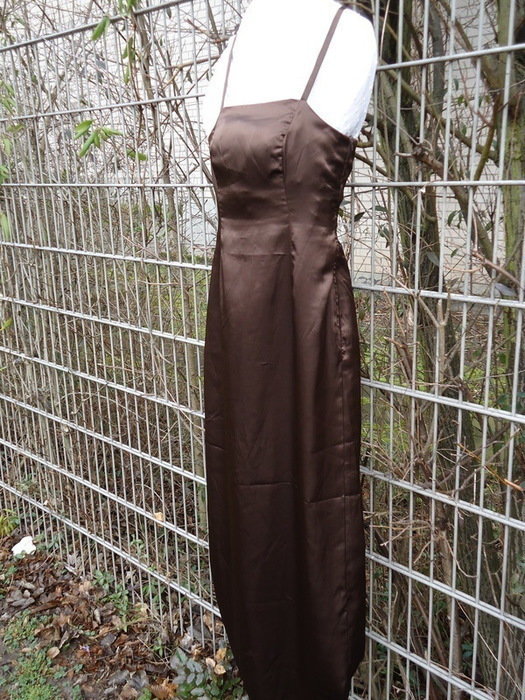  Satin Abendkleid (Abiballkleid) mit Schleppe