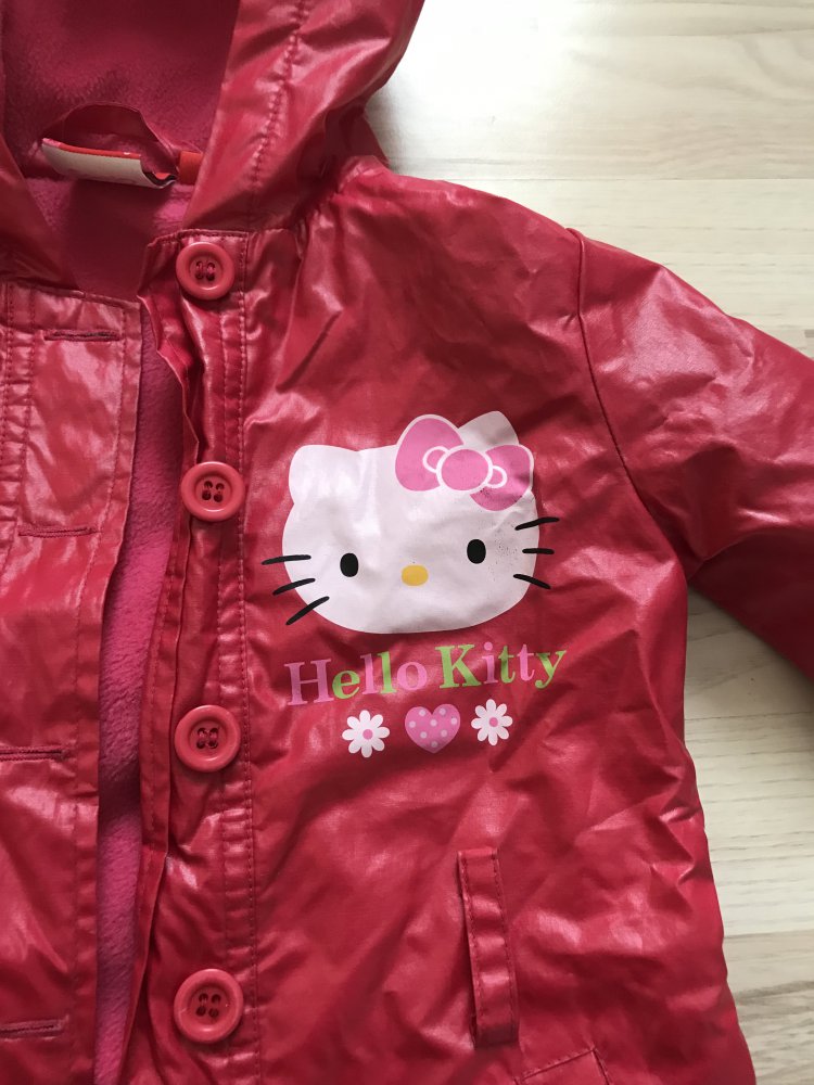 Regenjacke gr.92/98 hello kitty, rot 