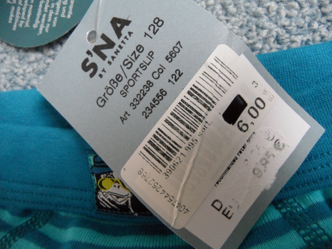 Sanetta Unterhose Slip Unterwäsche NEU 128