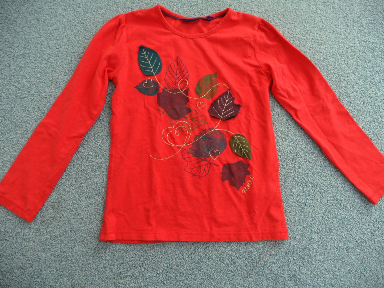Mexx Langarmshirt mit Blätterapplikationen 122/128