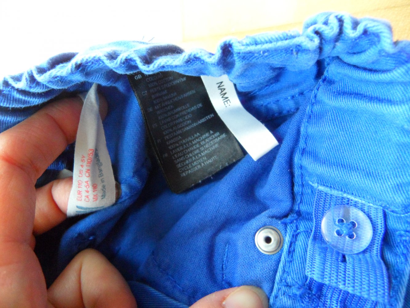 H&M Chino blau 110
