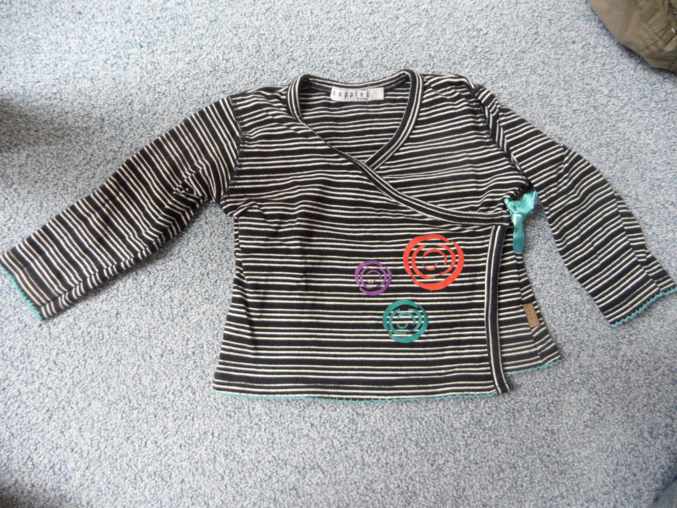 Noppies zuckersüßes Wickel-Langarmshirt 74