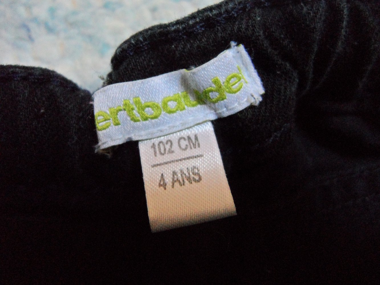 Vertbaudet schwarze Jeans Chino 98/104 
