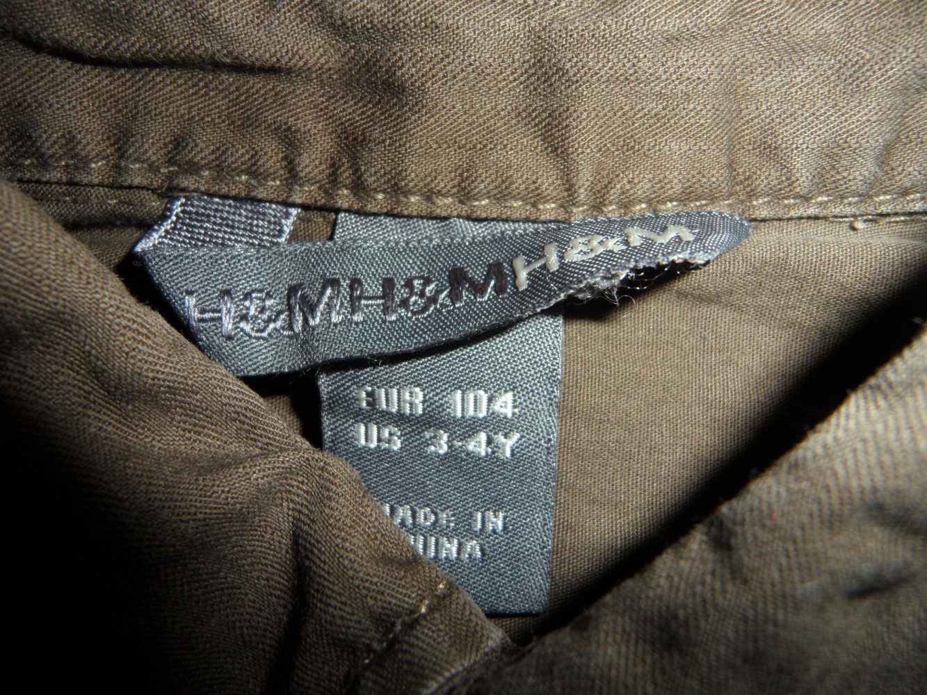 H&M Baumwoll Hemd 104