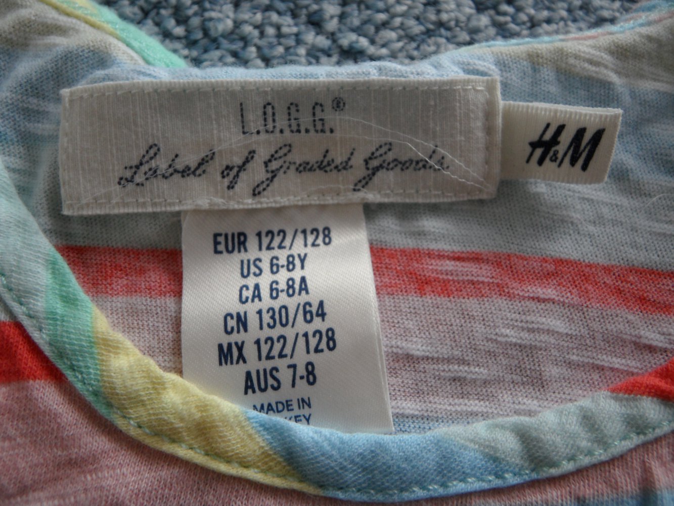 H&M 122/128 süßes Top mit Spitze neu