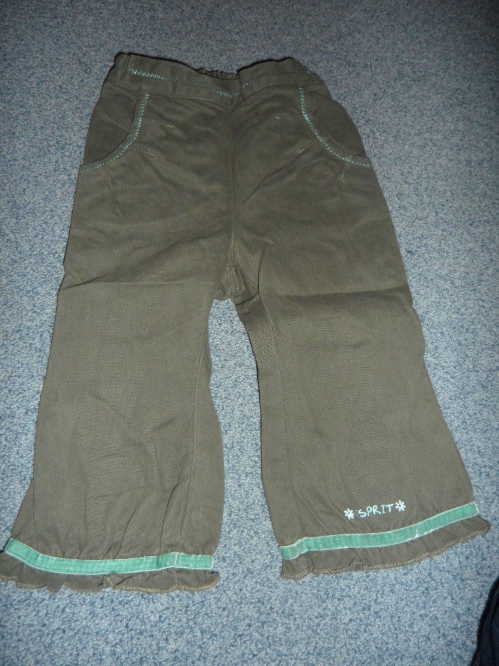 Esprit tolle Hose Jeansstoff farbig Gr. 74