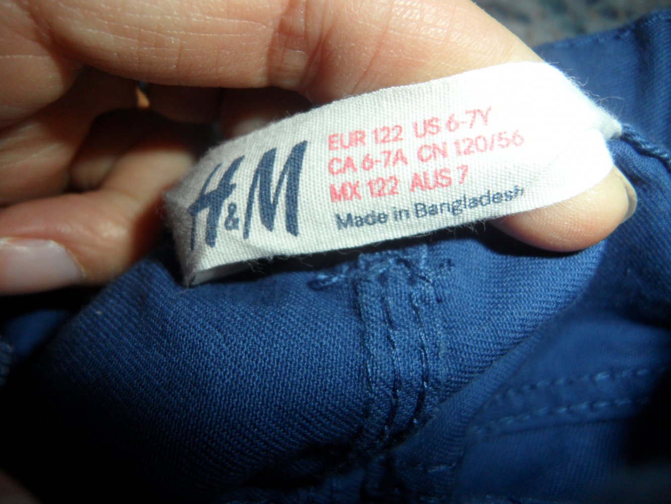 H&M Jeans Chino blau 116