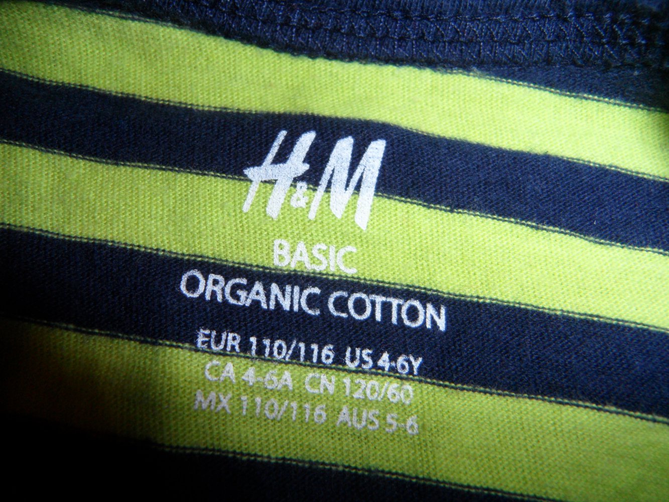 H&M Langarmshirt Ringel Streifen 110/116