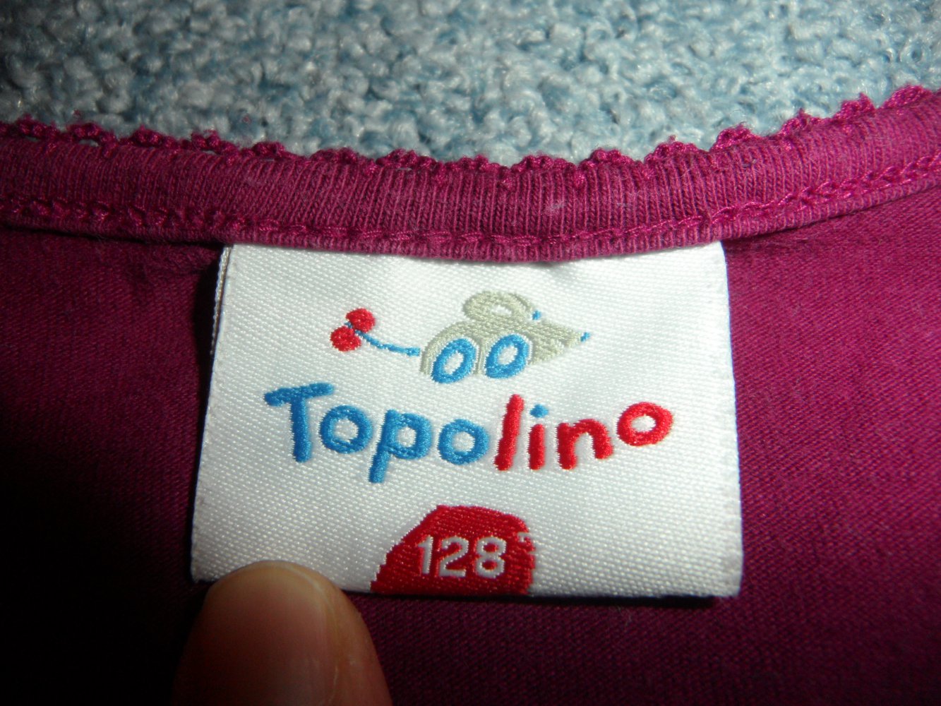 Topolino Langarmshirt beere 128