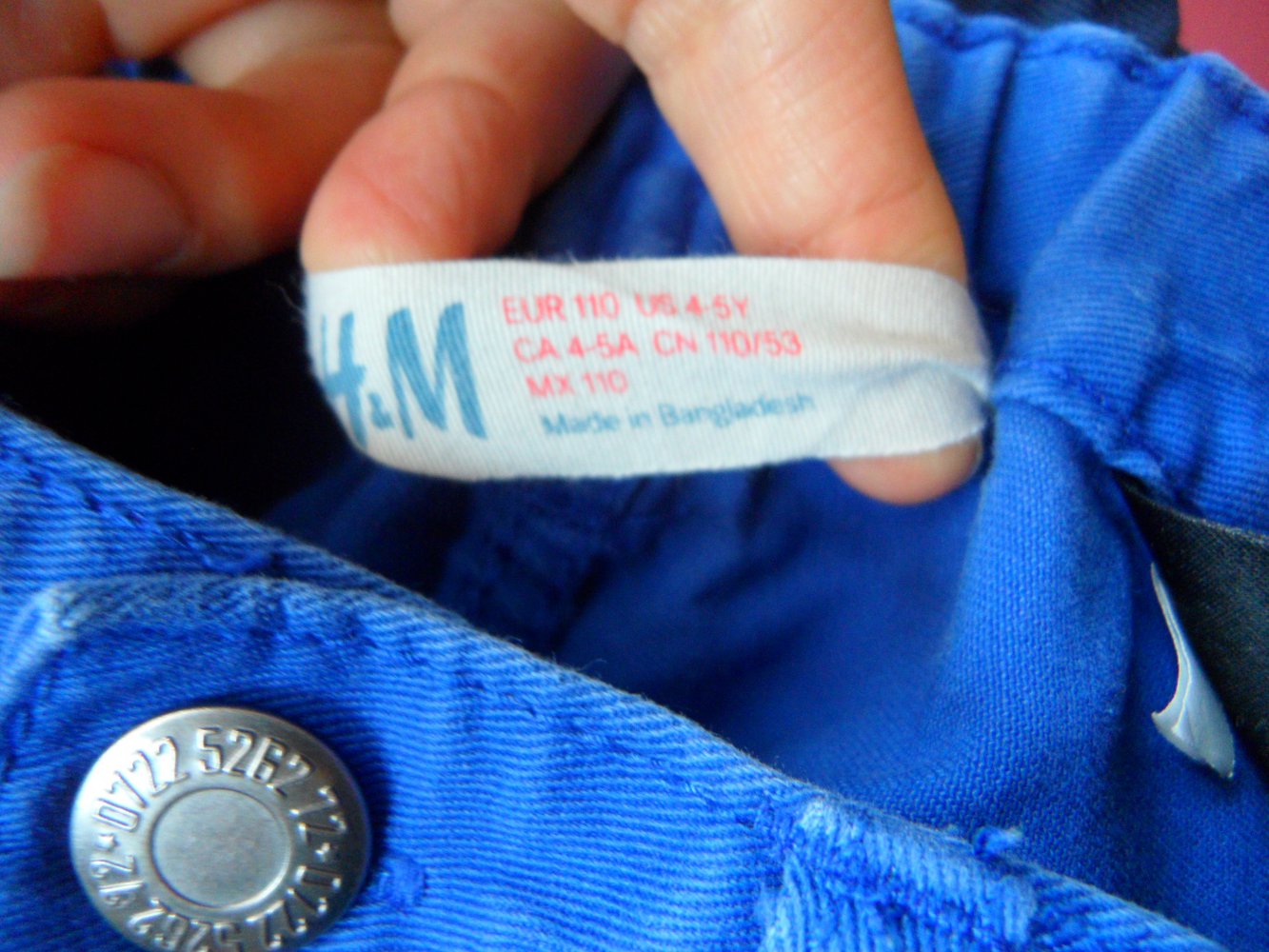 H&M Chino blau 110