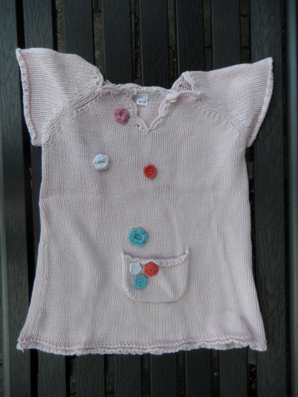 zuckersüße Stricktunika Pullunder Kleidchen