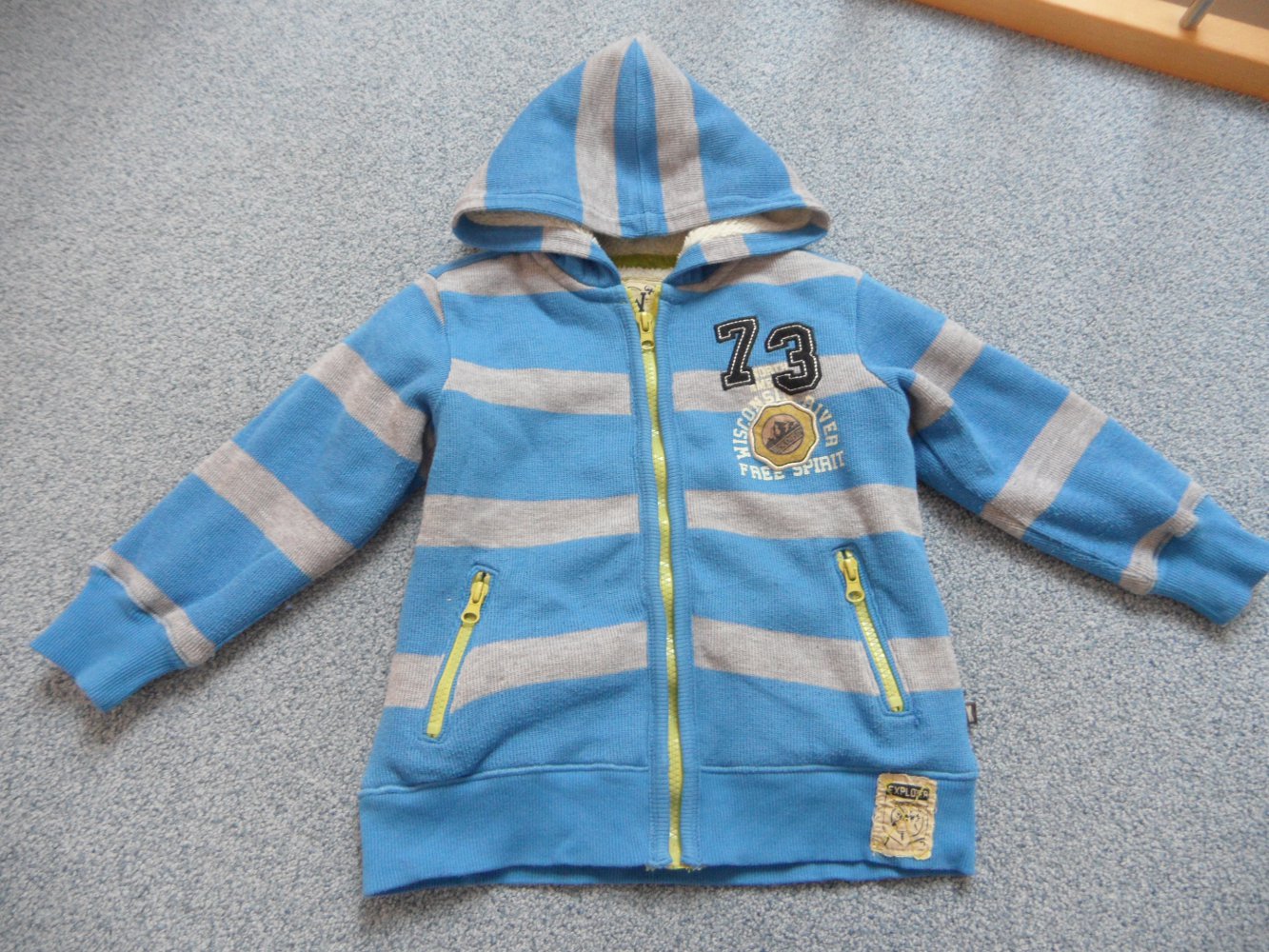 Kanz tolle Kuscheljacke Strickjacke Teddyfutter 104