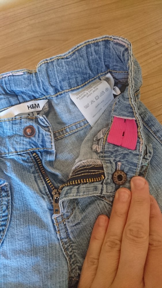 tolle Jeansbermuda in Gr. 86 von H&M mit verstellbarem Bund