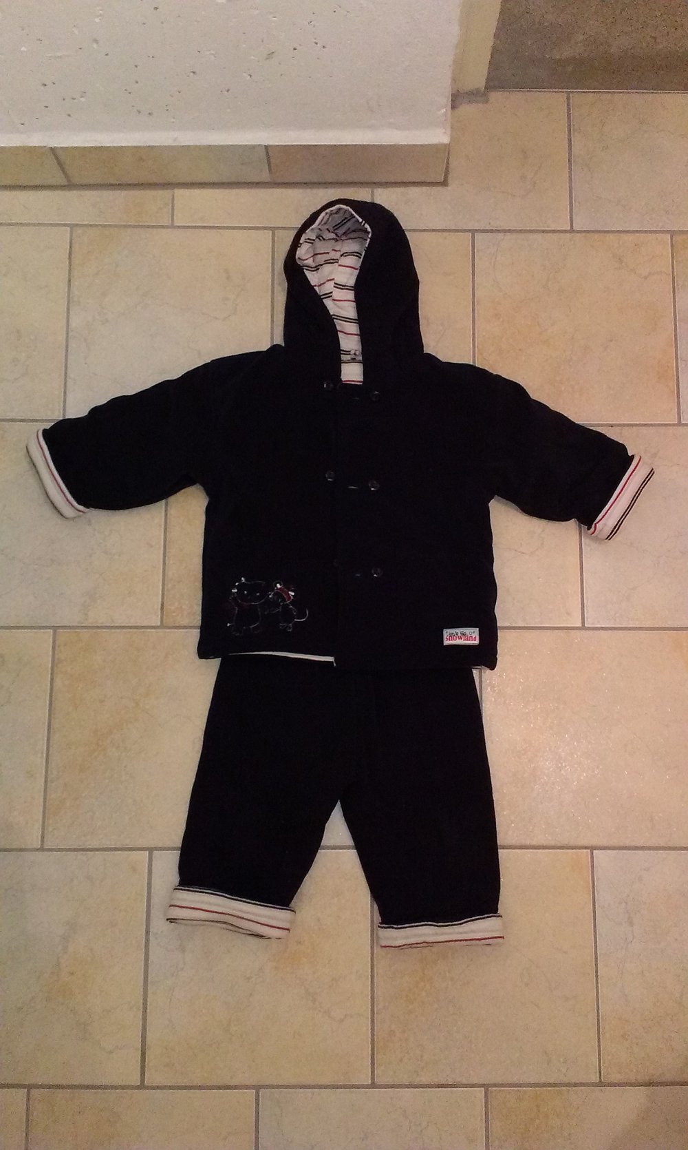 zweiteiliges Set für den Winter Gr. 74/80