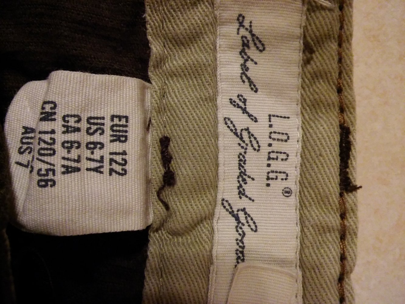 Cordhose Gr. 122