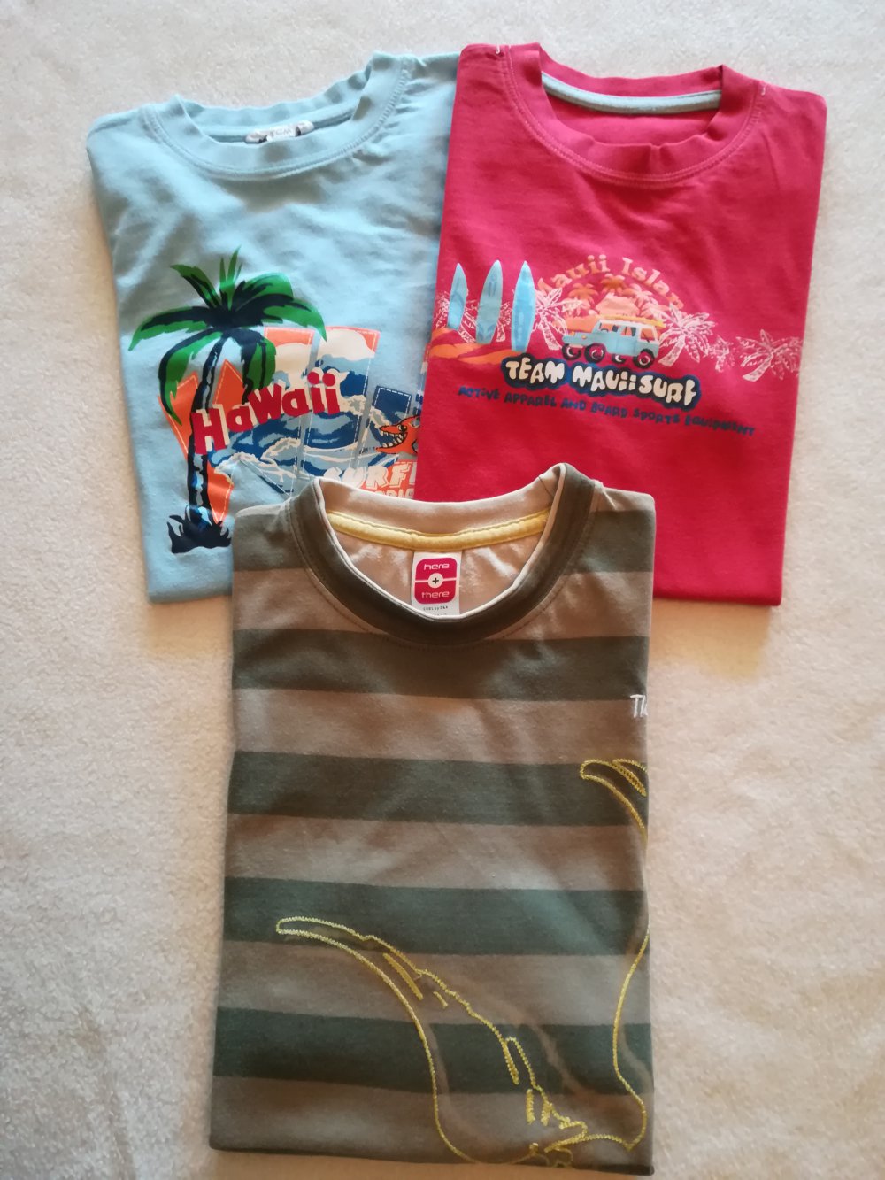 T-Shirt Set 3 tlg. Gr. 134/140 von C&A und TCM 