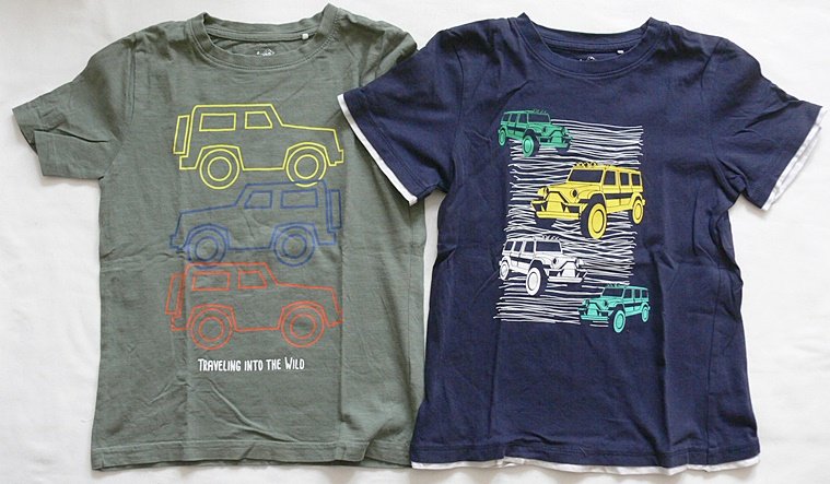Sommerpaket - lange Hose + 2 Shorts + 2 T-Shirts - neuwertig -116